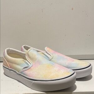 NWOT Vans Multicolor Tie-Dye Slip-On Shoes Women’s Size 7